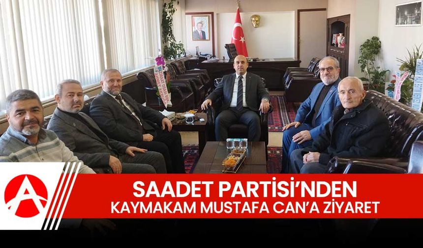 Saadet Partisi Akhisar İlçe Teşkilatı’ndan Kaymakam Mustafa Can’a Ziyaret