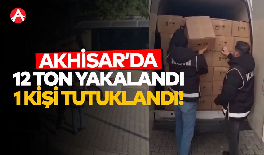 Akhisar'da Kaçak Etil Alkol Operasyonu: 12 Ton Kaçak Alkol Ele Geçirildi, 1 Kişi Tutuklandı