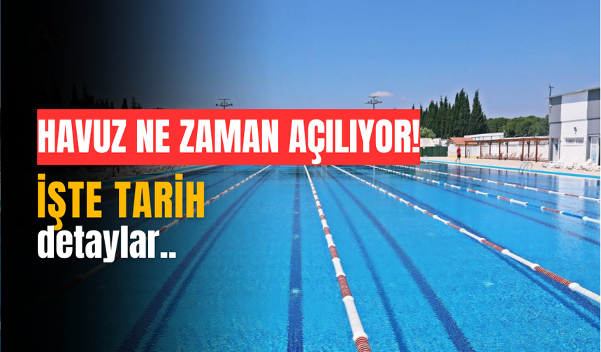 Akhisar Olimpik Yüzme Havuzu Sezon Açılışına Hazırlanıyor