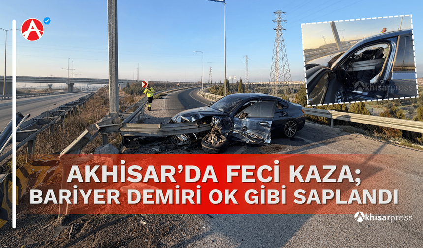 Akhisar Çevreyolunda Feci Kaza: Sürücü Ağır Yaralandı