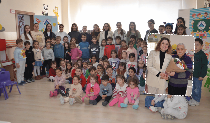 Duayen Gazeteci Haldun Akyüz Miniklerle Buluştu