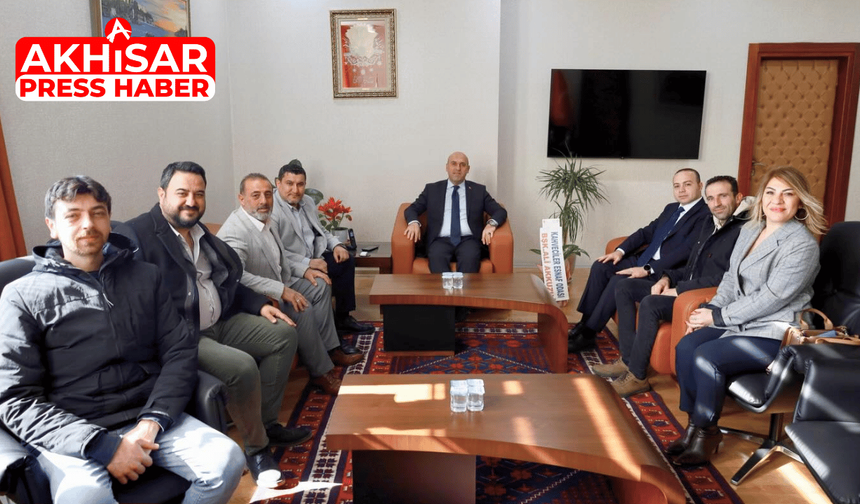 Akhisar Kahveciler Odası’ndan Kaymakam Can’a Ziyaret