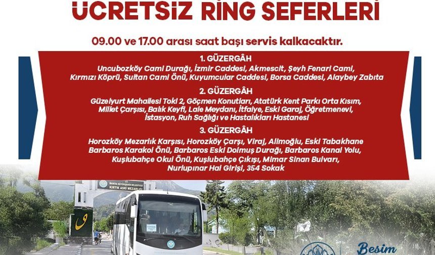 Manisa Büyükşehir’den Bayramda Mezarlıklara Ücretsiz Ulaşım