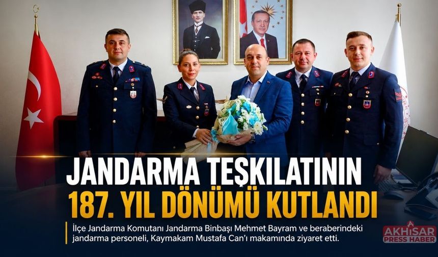 Jandarma Teşkilatı’nın 187. Yılına Anlamlı Ziyaret