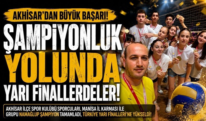 Akhisarlı Voleybolcular Namağlup Yarı Finale Yükseldi