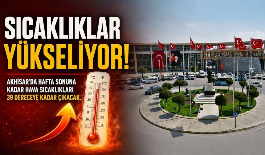 Akhisar’da Sıcaklıklar Yükseliyor: Termometreler 39 Dereceyi Görecek