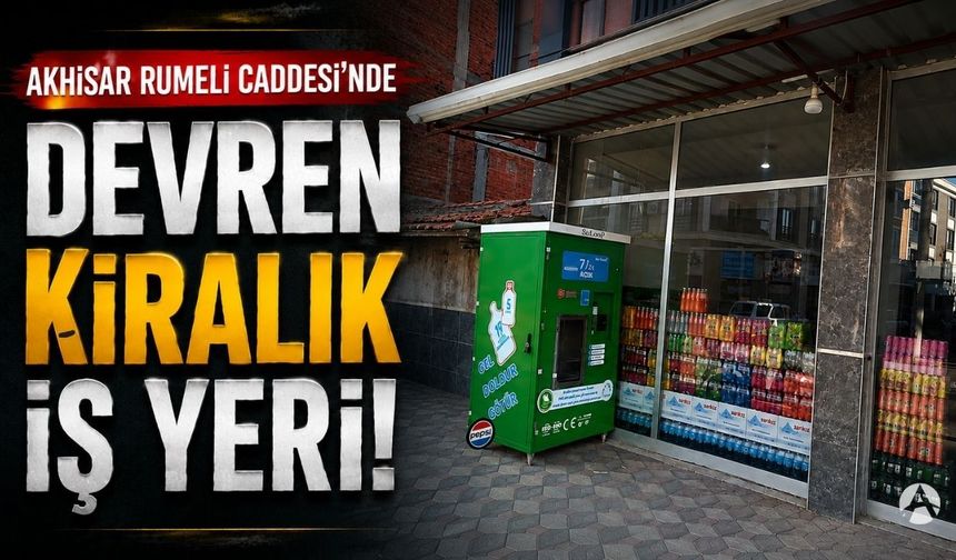 Akhisar'da 200 metrekare iş yeri devren kiralık