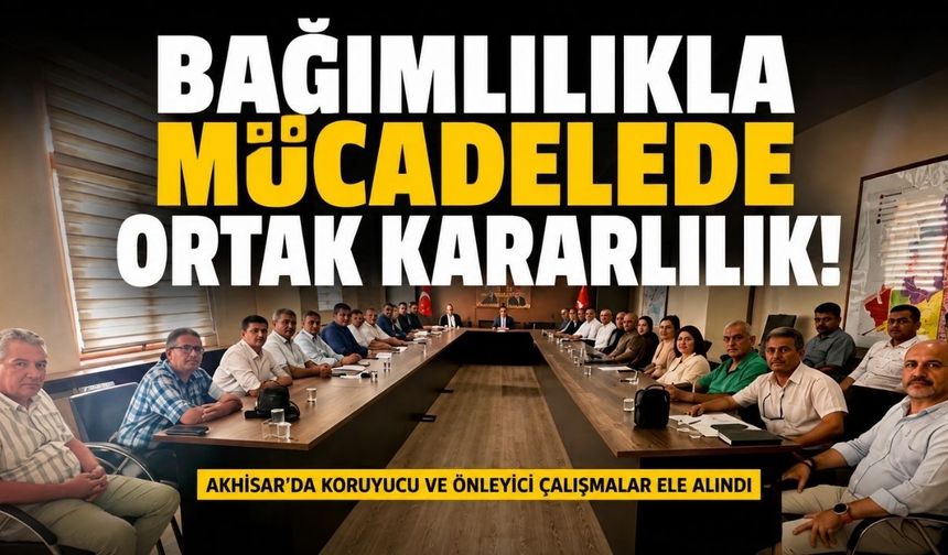 Akhisar’da Bağımlılıkla Mücadele Çalışmaları Masaya Yatırıldı