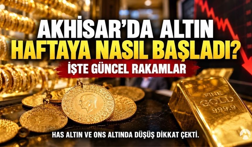 Akhisar’da Altın Haftaya Nasıl Başladı? İşte Güncel Rakamlar