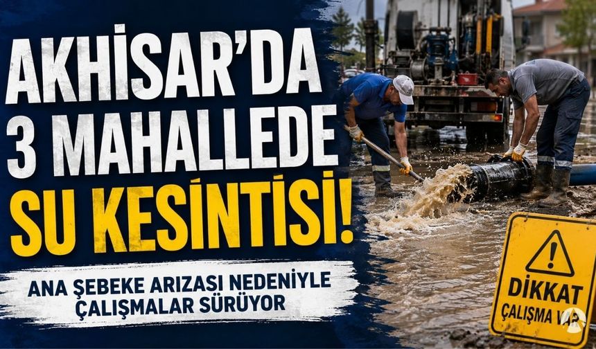 Akhisar’da 3 Mahallede Su Kesintisi