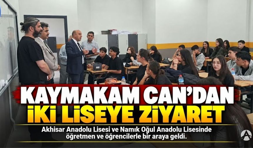 Kaymakam Can’dan Yeni Binalarına Taşınan İki Liseye Ziyaret