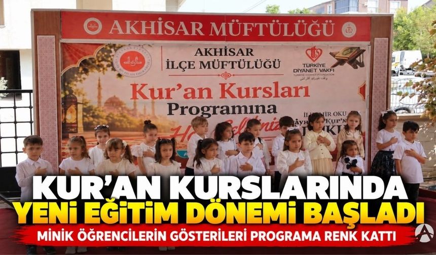 Kur’an kurslarında yeni eğitim dönemi açılışı yapıldı