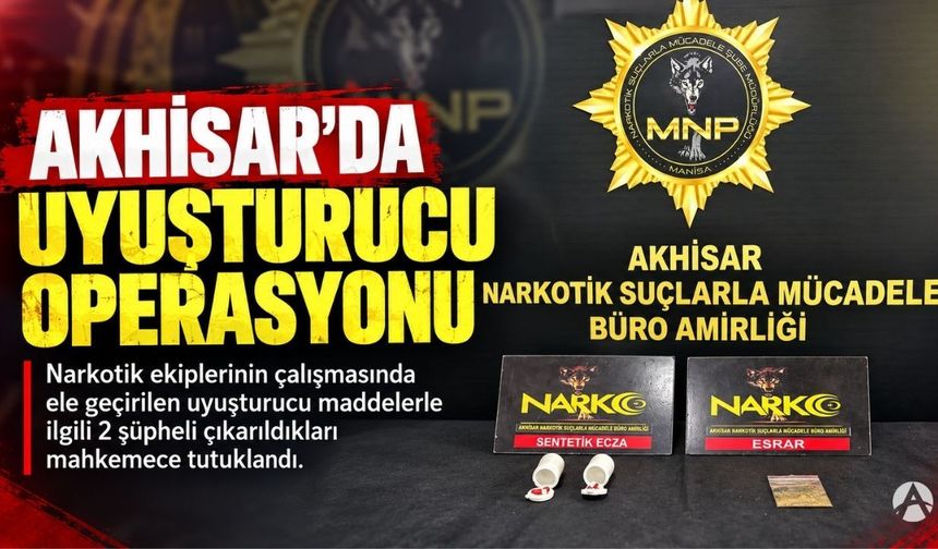 Akhisar’da Uyuşturucu Operasyonu: 2 Şüpheli Tutuklandı