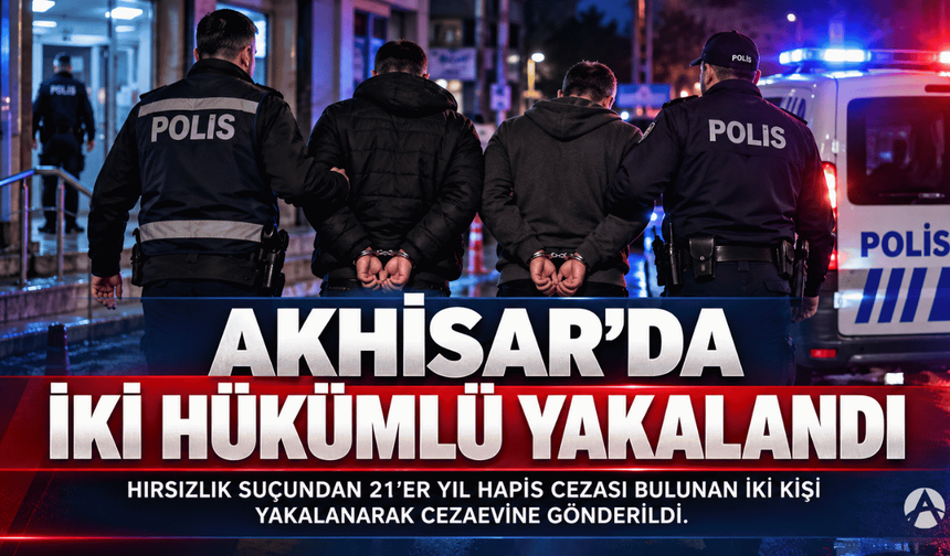 Akhisar’da iki hükümlü yakalandı: Toplam 42 yıl kesinleşmiş hapis cezası