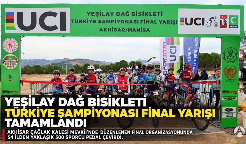 Yeşilay Dağ Bisikleti Türkiye Şampiyonası Final Yarışı Akhisar’da Tamamlandı