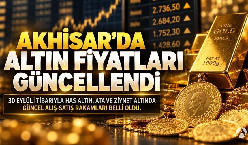 Akhisar’da Altın Fiyatları 30 Eylül’de Ne Kadar Oldu?