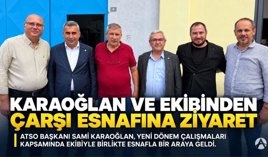 Karaoğlan ve Beyaz Liste Ekibinden Çarşı Esnafına Ziyaret