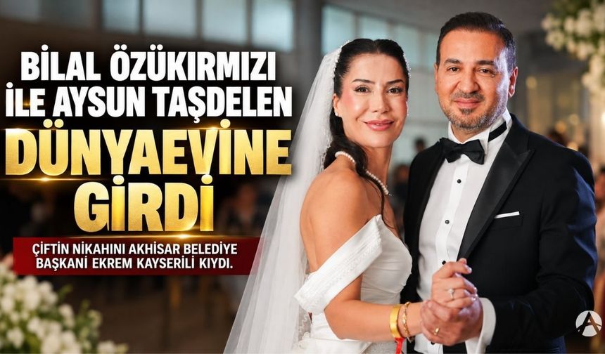 Bilal Özükırmızı ile Aysun Taşdelen Dünyaevine Girdi