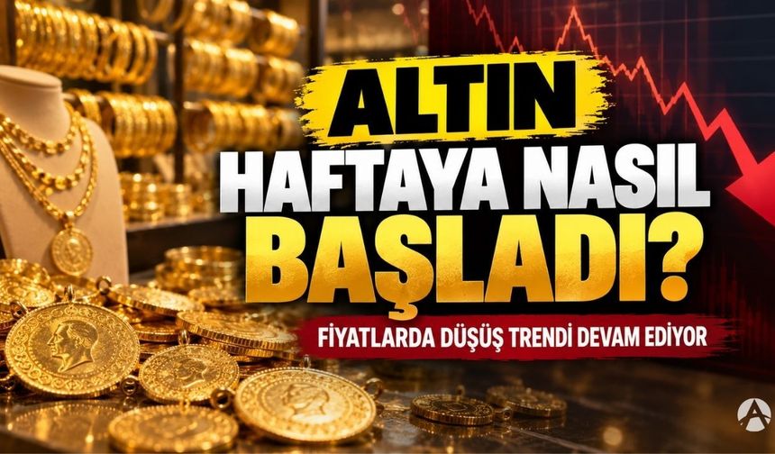 Akhisar’da Altın Yeni Haftaya Düşüşle Başladı