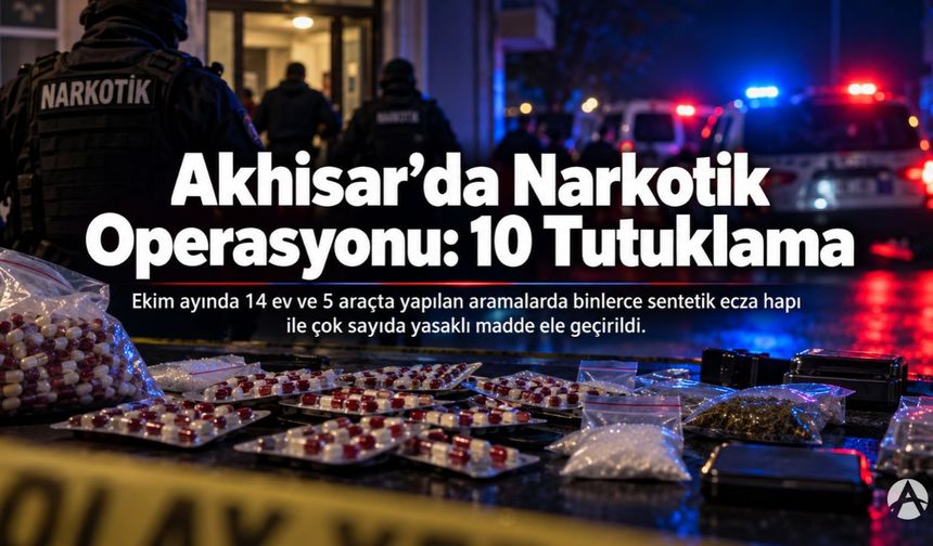 Akhisar’da Narkotik Operasyonları: 10 Tutuklama, Binlerce Hap Ele Geçirildi!