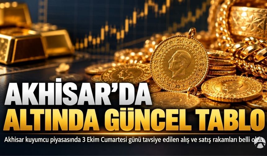 Akhisar’da Altın Fiyatlarında Son Durum: 3 Ekim 2026