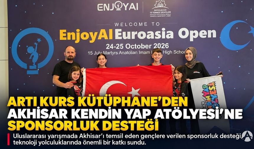 Artı Kurs Kütüphane’den Akhisar Kendin Yap Atölyesi’ne Sponsorluk Desteği