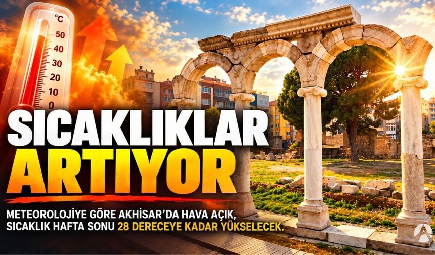 Pastırma Sıcakları Başladı! Akhisar’da Termometreler Yeniden Yükseliyor