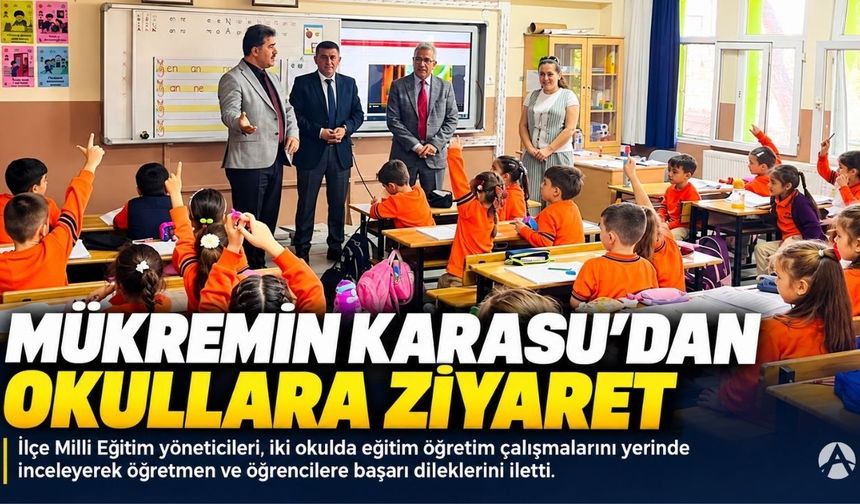 Akhisar’da İki Okula Eğitim Ziyareti: Karasu ve Yağmurlu Çalışmaları Yerinde İnceledi