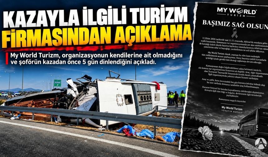 Akhisar’da 11 Kişinin Öldüğü Kazanın Ardından Turizm Firmasından Açıklama!