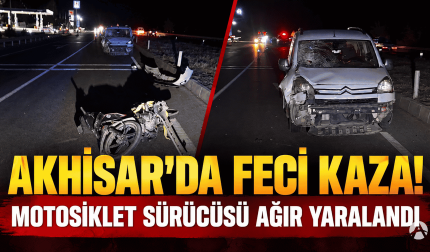 Akhisar-Gölmarmara Yolunda Feci Kaza!