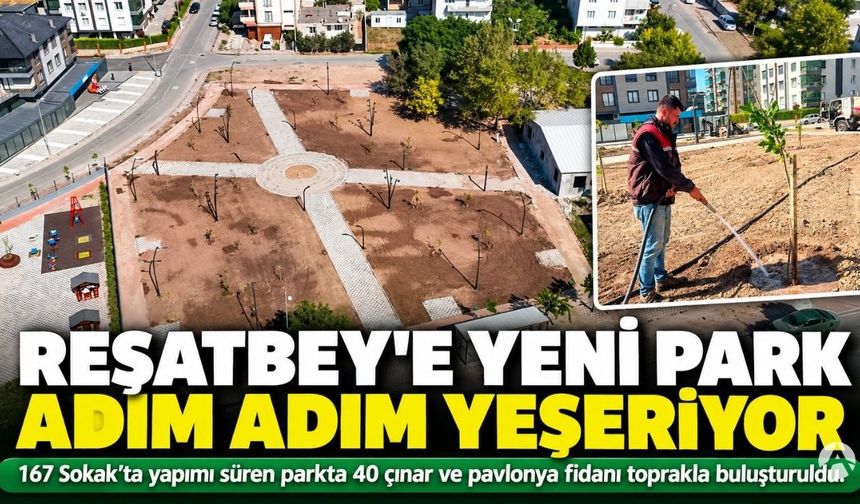 Akhisar Reşatbey Mahallesi’ne Yeni Park: 40 Fidan Toprakla Buluştu
