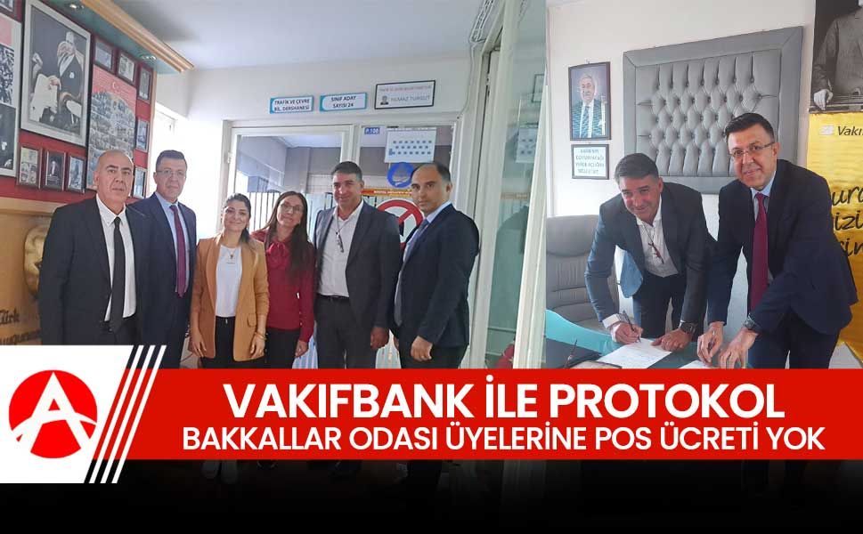 Akhisar Bakkallar Odası Üyelerine Vakıfbank ile Destek Protokolü