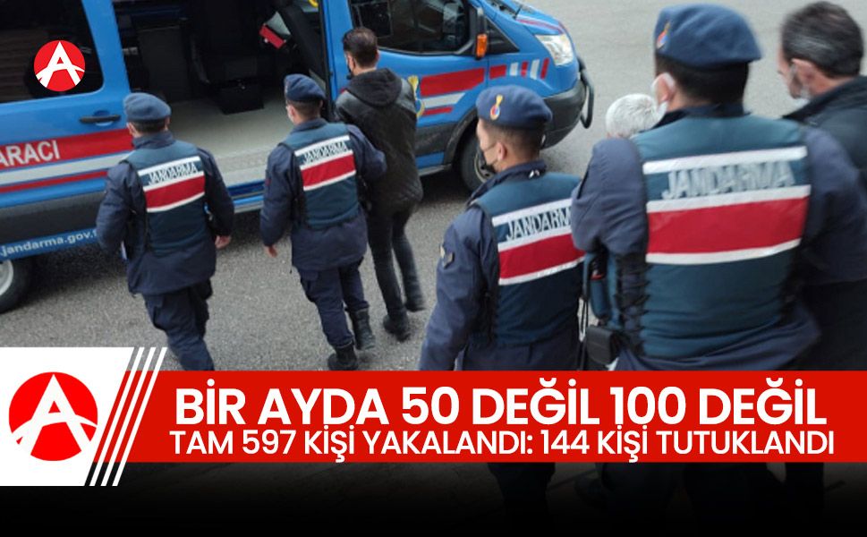 Manisa Jandarma'dan Ekim Ayında 597 Şahsa Operasyon: 144 Tutuklama