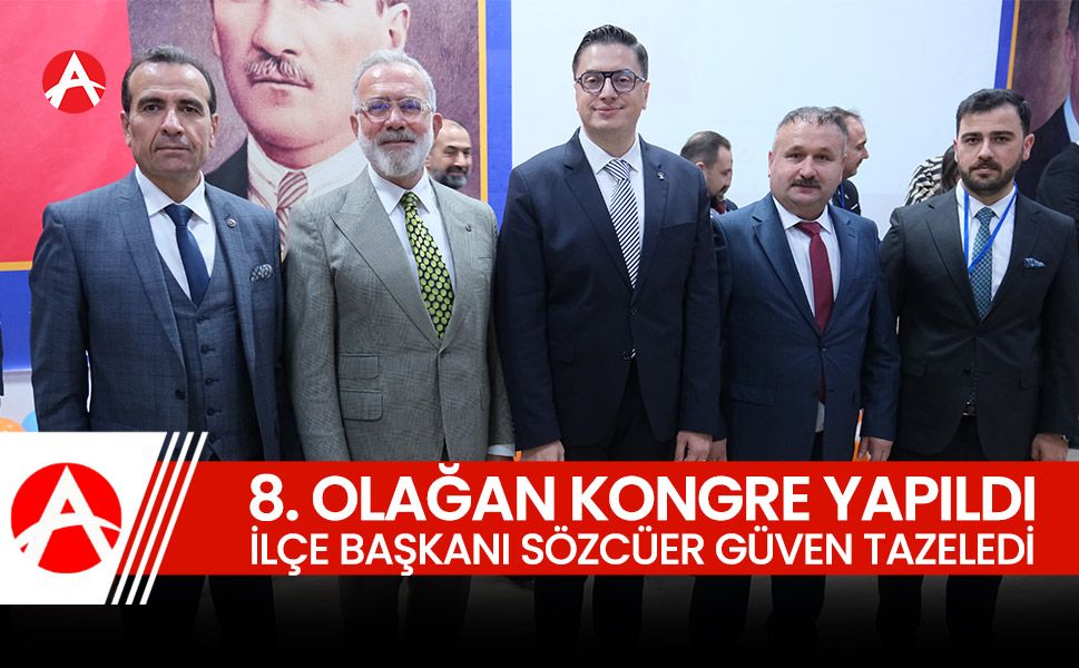 AK Parti Akhisar’da 8. Olağan Kongresini Gerçekleştirdi: Başkan Sözcüer Güven Tazeledi